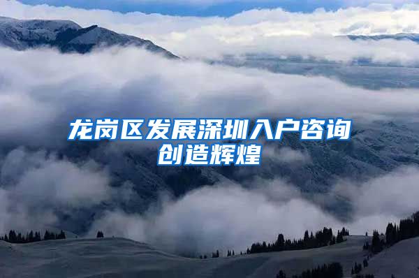龙岗区发展深圳入户咨询创造辉煌