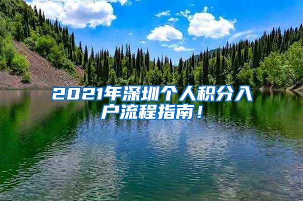 2021年深圳个人积分入户流程指南！