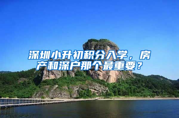 深圳小升初积分入学，房产和深户那个最重要？