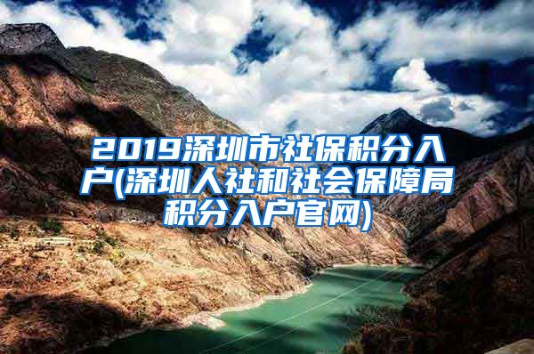 2019深圳市社保积分入户(深圳人社和社会保障局积分入户官网)