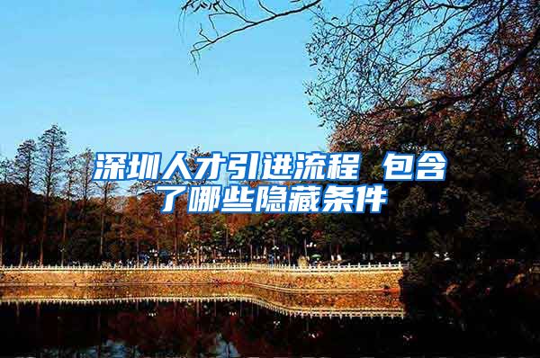 深圳人才引进流程 包含了哪些隐藏条件