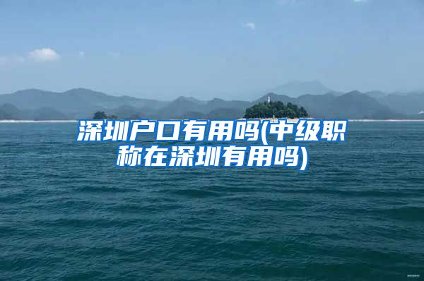 深圳户口有用吗(中级职称在深圳有用吗)
