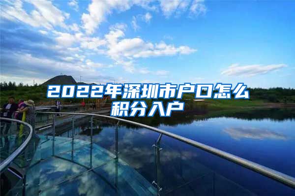 2022年深圳市户口怎么积分入户