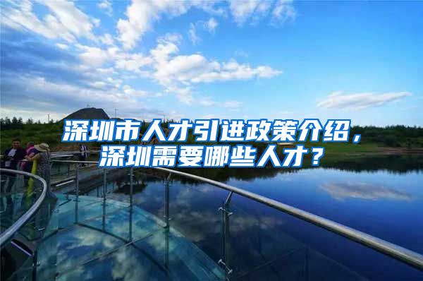 深圳市人才引进政策介绍，深圳需要哪些人才？