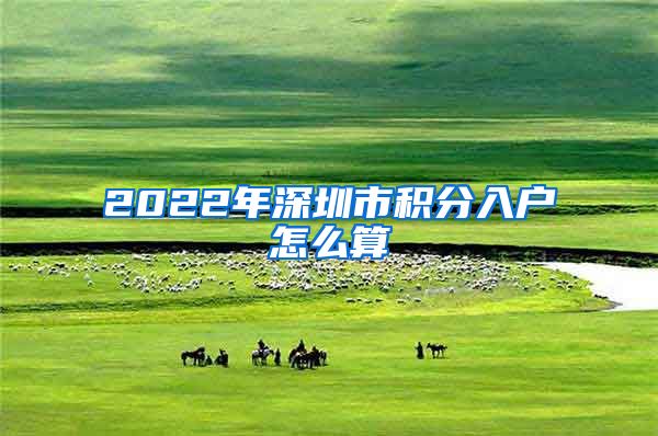 2022年深圳市积分入户怎么算