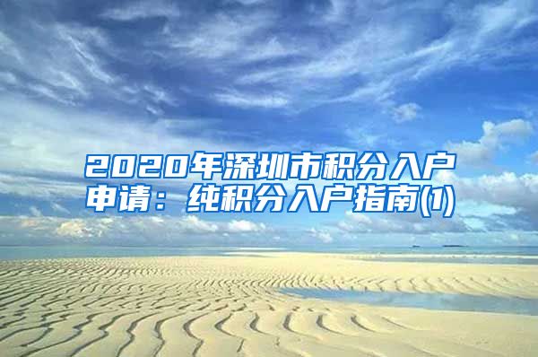 2020年深圳市积分入户申请：纯积分入户指南(1)