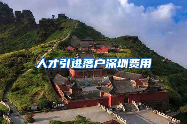 人才引进落户深圳费用