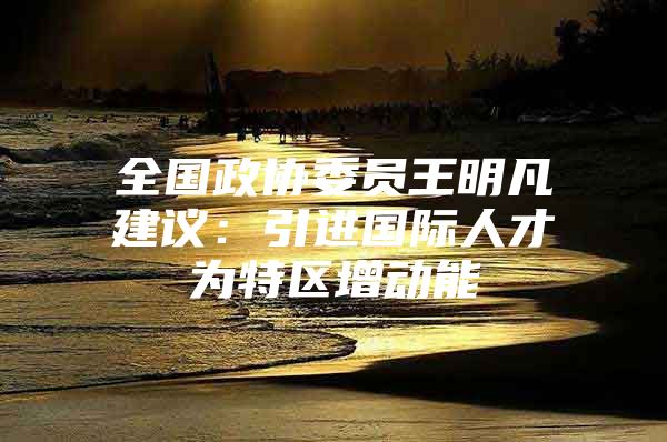 全国政协委员王明凡建议：引进国际人才为特区增动能
