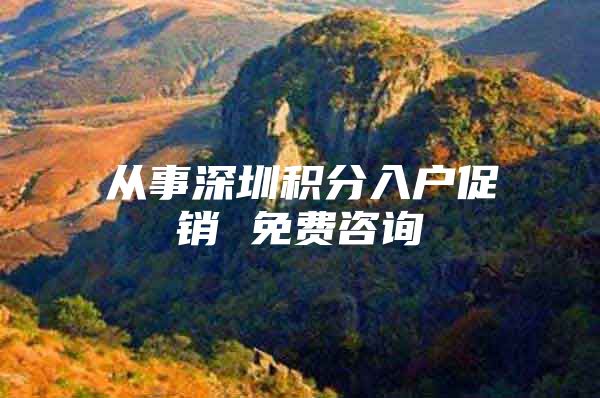 从事深圳积分入户促销 免费咨询