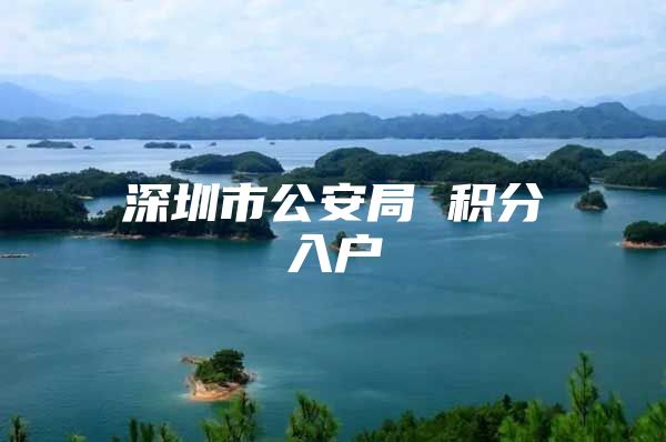 深圳市公安局 积分入户