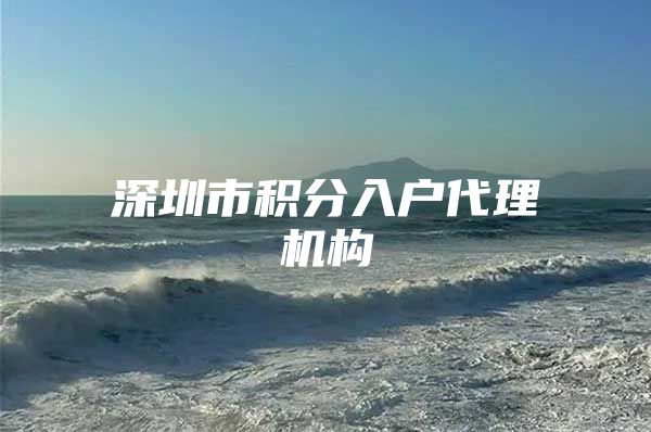 深圳市积分入户代理机构