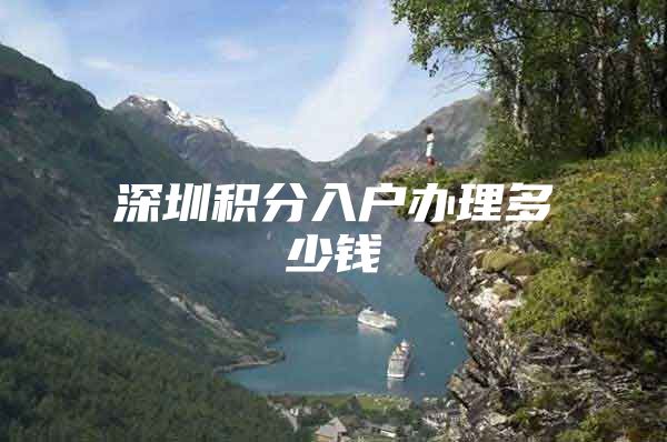 深圳积分入户办理多少钱