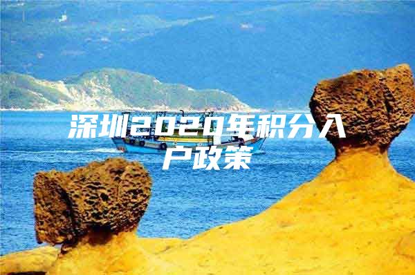 深圳2020年积分入户政策