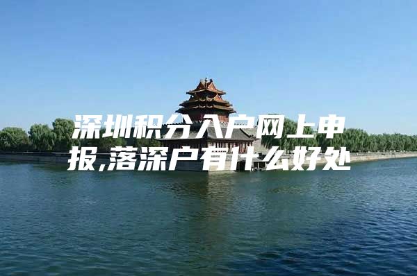 深圳积分入户网上申报,落深户有什么好处