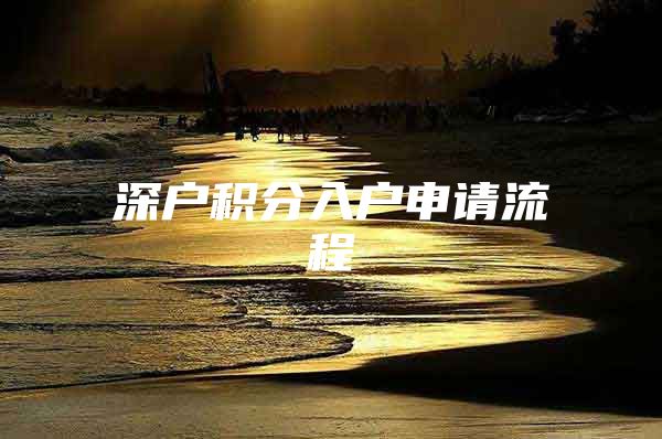 深户积分入户申请流程
