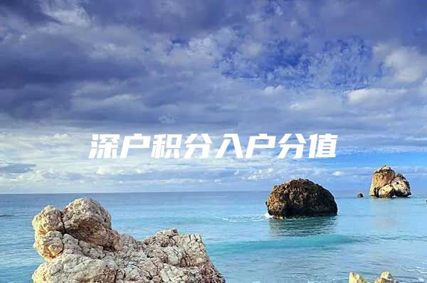 深户积分入户分值