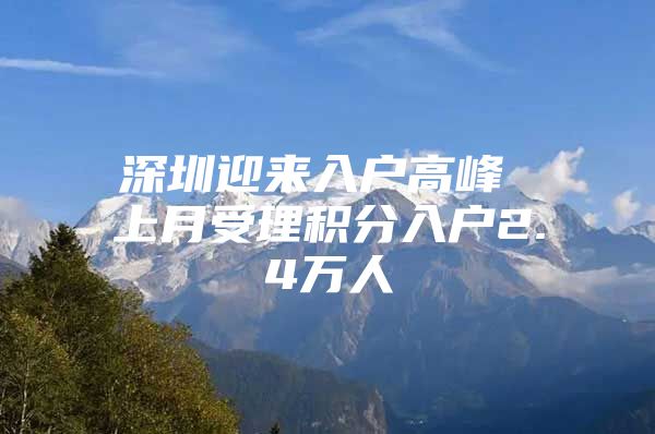 深圳迎来入户高峰 上月受理积分入户2.4万人