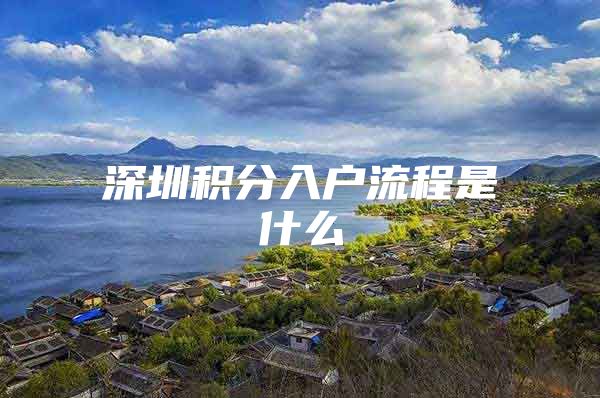 深圳积分入户流程是什么